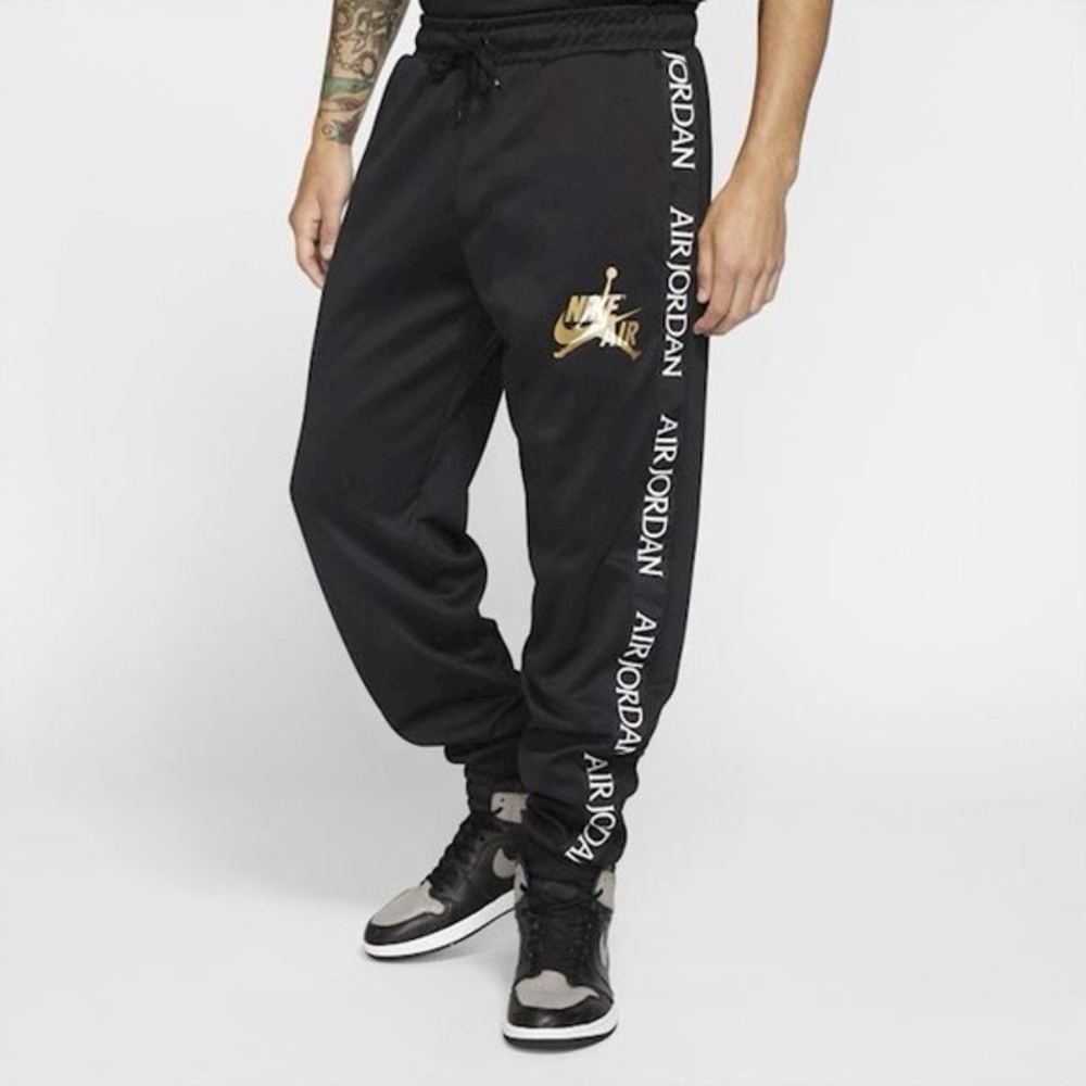 Nike Air Jordan Jumpman Classics Tricot Jogger Pants in black